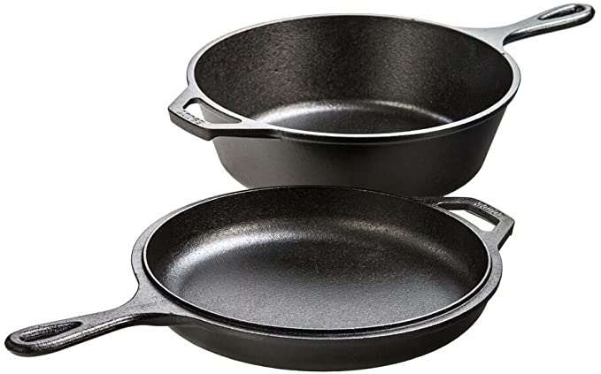 1. Lodge Combo Cooker Cast Iron, 10.25", Black