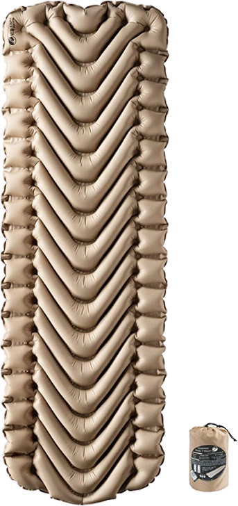 9. Klymit Insulated Static V Sleeping Pad, Lightweight