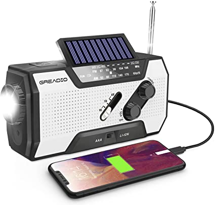 10. Emergency Weather Solar Crank AM/FM NOAA