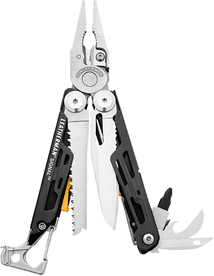 1. LEATHERMAN, Signal Camping Multitool with Fire Starter