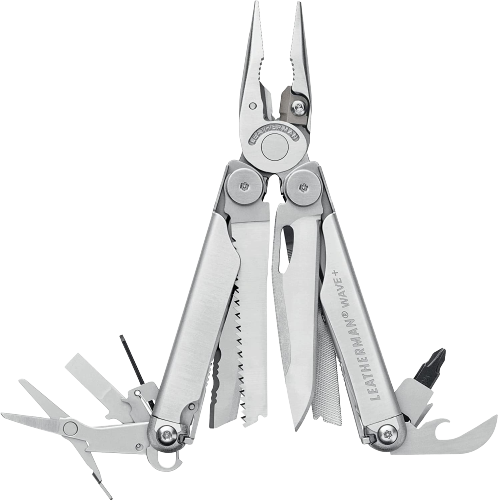 2. LEATHERMAN, Wave Plus Multitool with Premium Replaceable Wire Cutters