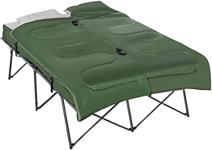 4. Outsunny 2-Person Folding Camping Cot