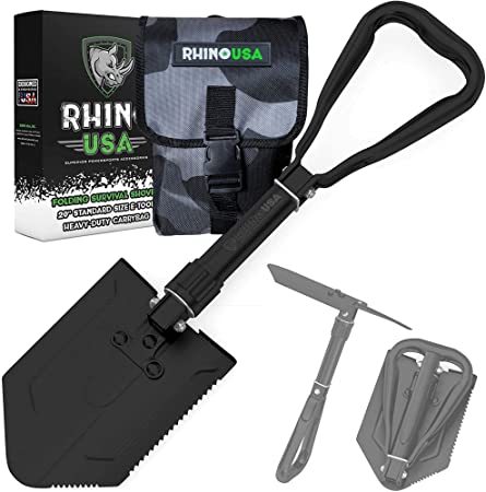 1. RHINO USA Folding Survival Shovel