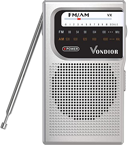 3. Vondior AM/FM Battery Operated